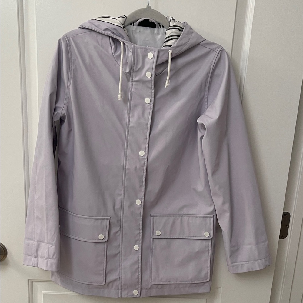 Topshop Light Purple Hooded Utility Jacket